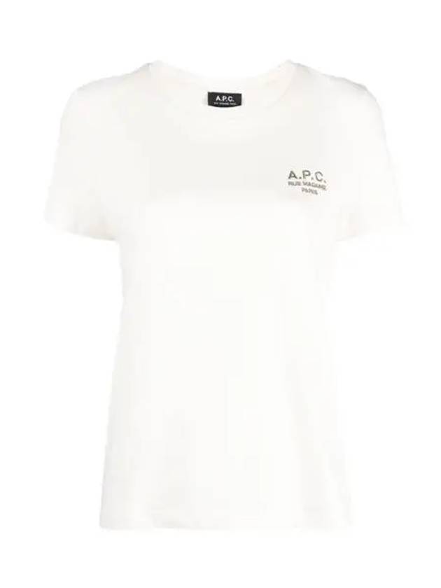 New Denise Logo Short Sleeve T-Shirt White - A.P.C. - BALAAN 2