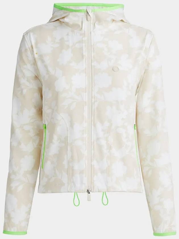 Women's Tonal Floral Maverick 4-Way Stretch Hoodie Jacket Stone - G/FORE - BALAAN 2