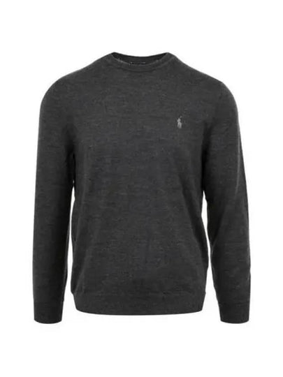 Logo Crew Neck Wool Knit Top Navy - POLO RALPH LAUREN - BALAAN 2