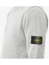 Wappen Patch Crew Neck Wool Knit Top Grey - STONE ISLAND - BALAAN 6