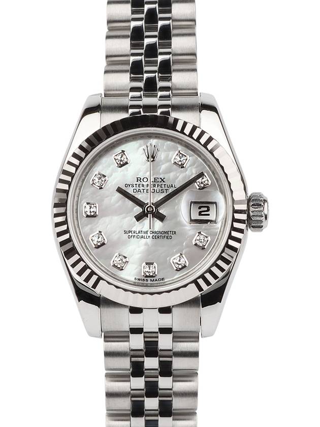 179174 Lady Datejust 26 Ten Point Diamond Mother of Pearl Ladies Watch Rolex Warranty 34090 1 - ROLEX - BALAAN 1