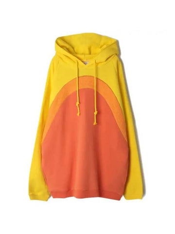 ERL Rainbow Hooded Knit Orange ERL07T023 Rainbow TShirt - ERL - BALAAN 1