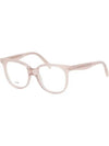 Glasses frame CL5010IN 072 square horn rim transparent pink overfit - CELINE - BALAAN 8