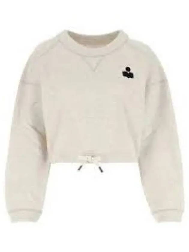 Margo Logo Crop Sweatshirt Ivory - ISABEL MARANT - BALAAN 2