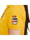 Women’s Goody Emblem Short Sleeve PK Shirt Yellow - HORN GARMENT - BALAAN 10