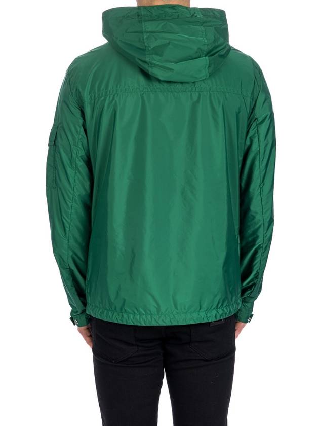 Etiache Rain Hooded Zip Up Emerald Green - MONCLER - BALAAN 3