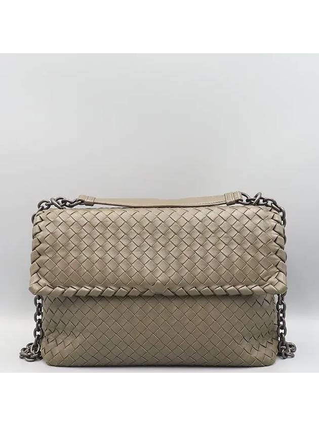 386499 Etoff Intrecciato Nappa Large Olympia Shoulder Bag - BOTTEGA VENETA - BALAAN 1