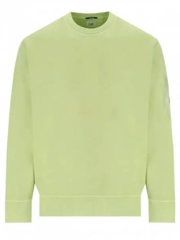 Cotton Diagonal Fleece Lens Sweatshirt Green - CP COMPANY - BALAAN 1