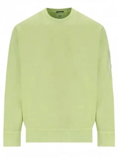 Cotton Diagonal Fleece Lens Sweatshirt Green - CP COMPANY - BALAAN 1