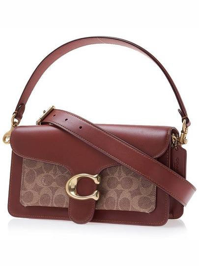 Signature Canvas Tabby Shoulder Bag CD324 TAN RUST - COACH - BALAAN 2