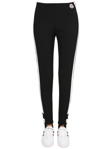 LEGGINGS CON PATCH LOGO - MONCLER - BALAAN 1