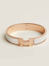 Click Ash Bracelet Rose Gold White PM - HERMES - BALAAN 4