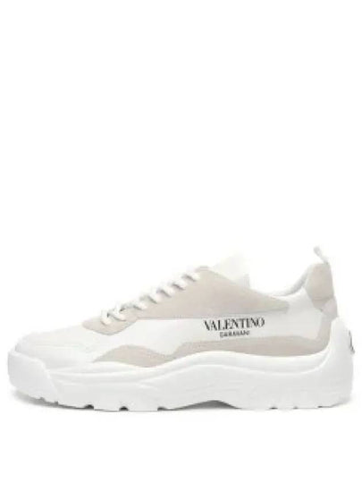 Gumboy Calfskin Low Top Sneakers White - VALENTINO - BALAAN 2