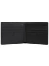 Embossed Checked Leather Half Wallet Black - BURBERRY - BALAAN 5