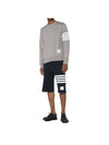 4 Bar Loopback Jersey Sweatshirt Light Grey - THOM BROWNE - BALAAN 6