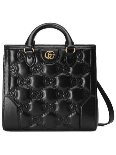 GG Matelassé Mini Tote Bag Black - GUCCI - BALAAN 1