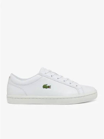 Women s Straight Set Leather Sneakers RZ0133W54G 001 Domestic Product GQ2N24022818150 - LACOSTE - BALAAN 1