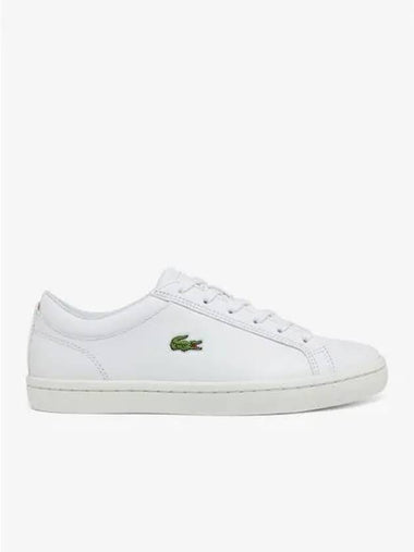 Women s Straight Set Leather Sneakers RZ0133W54G 001 Domestic Product - LACOSTE - BALAAN 1