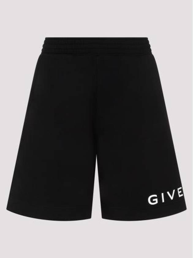 Logo Print Pocket Shorts Black - GIVENCHY - BALAAN 2