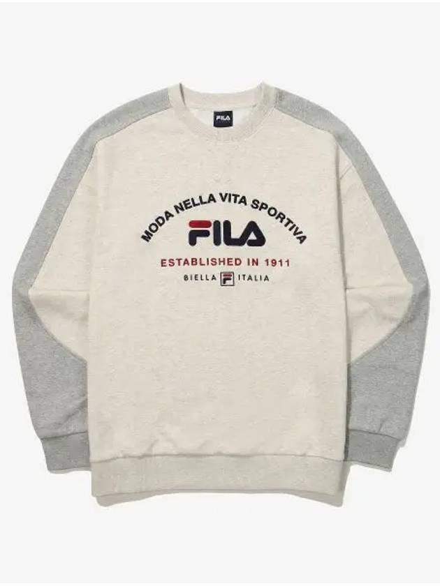 Color block logo sweatshirt FS2POG3107XOTM - FILA - BALAAN 1