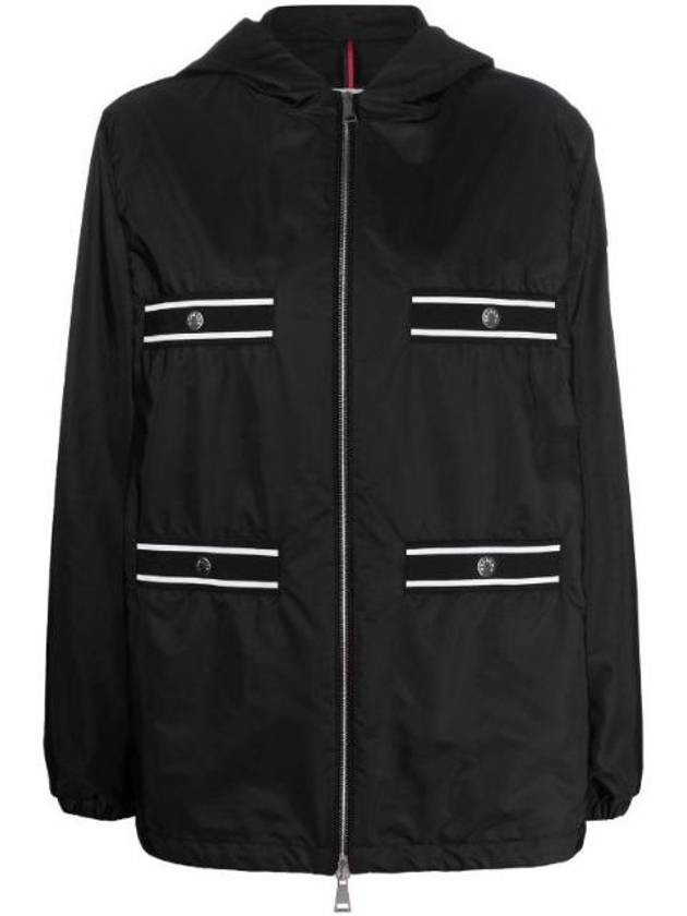 Chatel Hooded Jacket Black - MONCLER - BALAAN 1