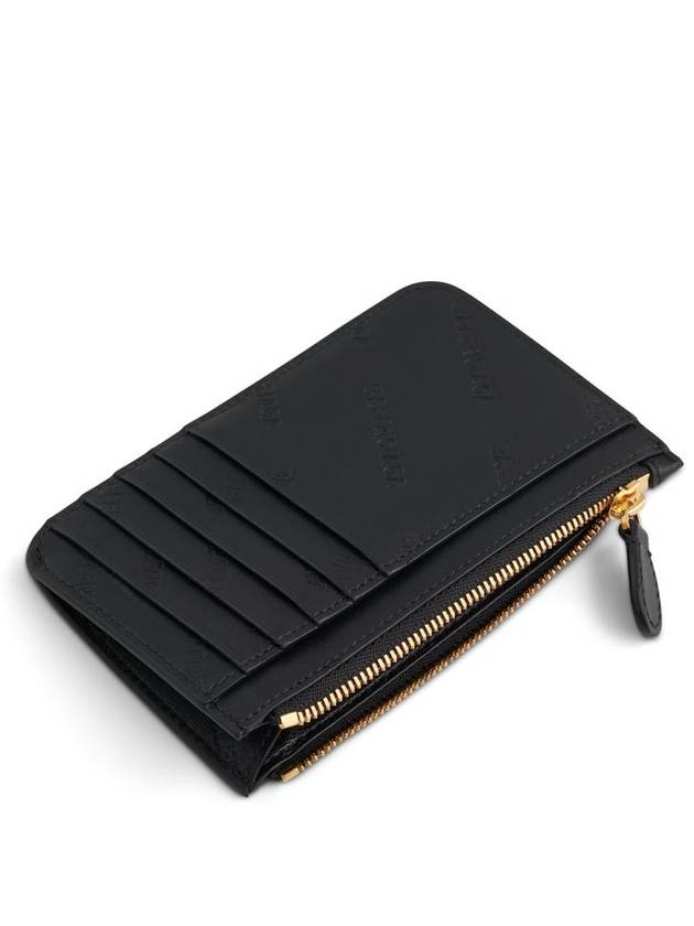 Embossed Logo Card Wallet Black - BALENCIAGA - BALAAN 4