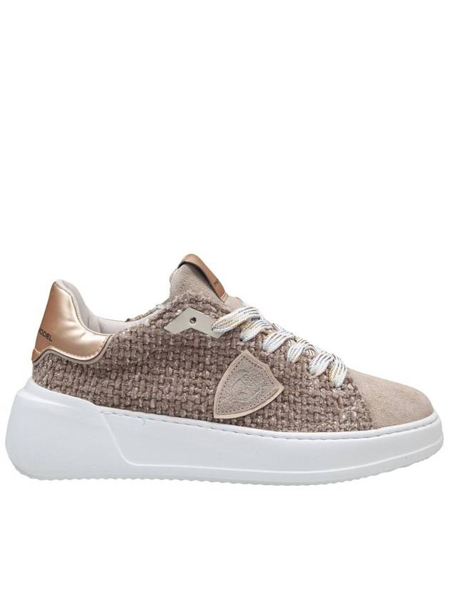 Philippe Model Suede And Chenille Sneakers - PHILIPPE MODEL - BALAAN 1