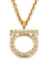 Gancini Crystals Necklace Gold - SALVATORE FERRAGAMO - BALAAN 7