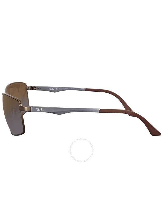 Ray Ban Brown Gradient Rectangular Men's Sunglasses RB3498 029/T5 64 - RAY-BAN - BALAAN 3