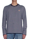 Fox Head Patch Regular Marin Long Sleeve T Shirt Navy Stripes - MAISON KITSUNE - BALAAN 2