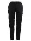 Cotton Canvas Straight Pants Black - STONE ISLAND - BALAAN 2