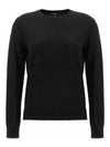 Regal Wool Crew Neck Knit Top Black - THEORY - BALAAN 2