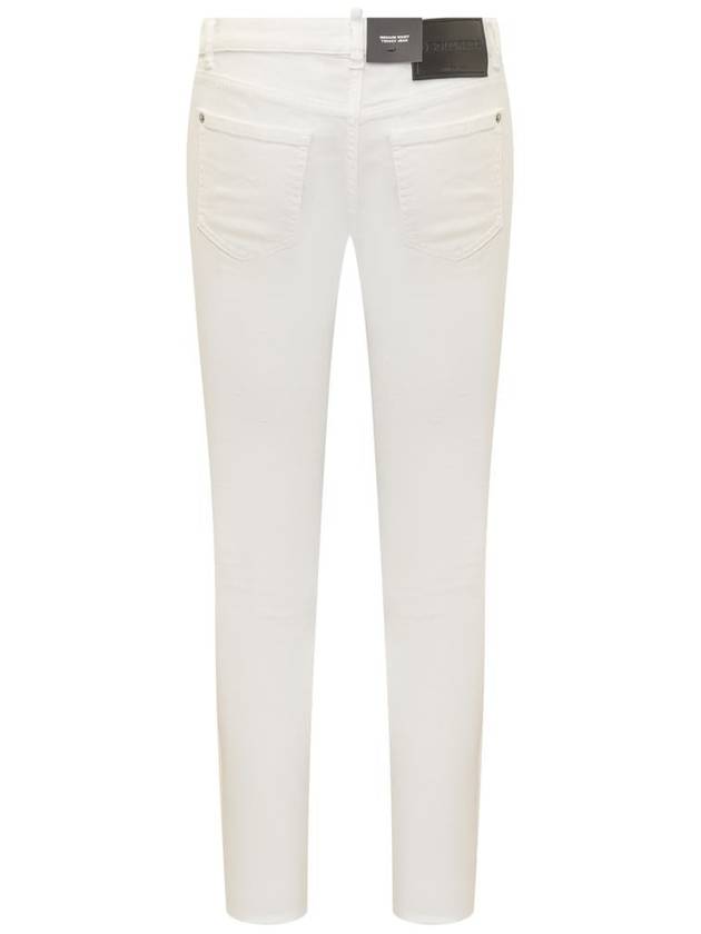 Denim Straight Pants S75LB0881S30806 100 WHITE - DSQUARED2 - BALAAN 3