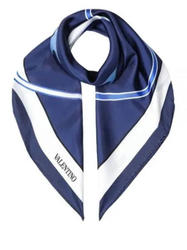 5W0EI114 SFC CG6 5W2EI114 V logo silk scarf - VALENTINO - BALAAN 1