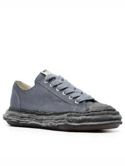 Peterson 23 Canvas Lace Up Low Top Sneakers Black - MIHARA YASUHIRO - BALAAN 2