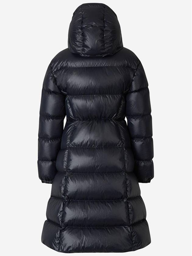 Selenga Logo Patch Long Down Padding Navy - MONCLER - BALAAN 4