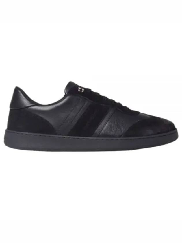 Signature Low Top Sneakers Black - SALVATORE FERRAGAMO - BALAAN 2