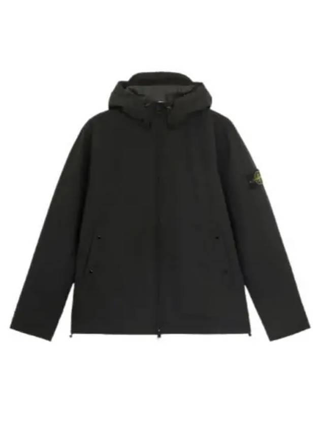 Soft shell hooded jacket black - STONE ISLAND - BALAAN 2