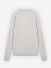 Baby Fox Patch V-neck Cardigan Light Grey - MAISON KITSUNE - BALAAN 3