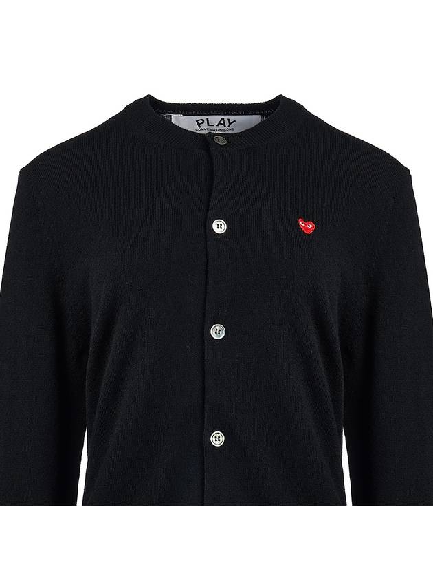 Heart Waffen Cardigan AX N079 051 1 BLACK - COMME DES GARCONS - BALAAN 4