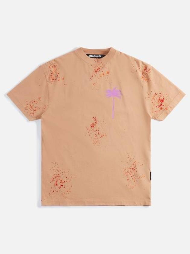 Painted PXP Classic Short Sleeve T-Shirt Orange - PALM ANGELS - BALAAN 2