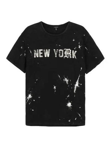 New York Boy Short Sleeve T Shirt Black Tee - R13 - BALAAN 1