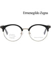 Zegna titanium glasses frame EZ5111D 055 retro gold semi horned - ERMENEGILDO ZEGNA - BALAAN 3