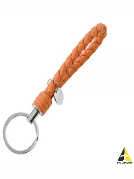 Intrecciato Weaving Key Holder Orange - BOTTEGA VENETA - BALAAN 2