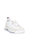 Vitello Calf Leather Clear Sole Tech Runner Sneakers White - THOM BROWNE - BALAAN 2