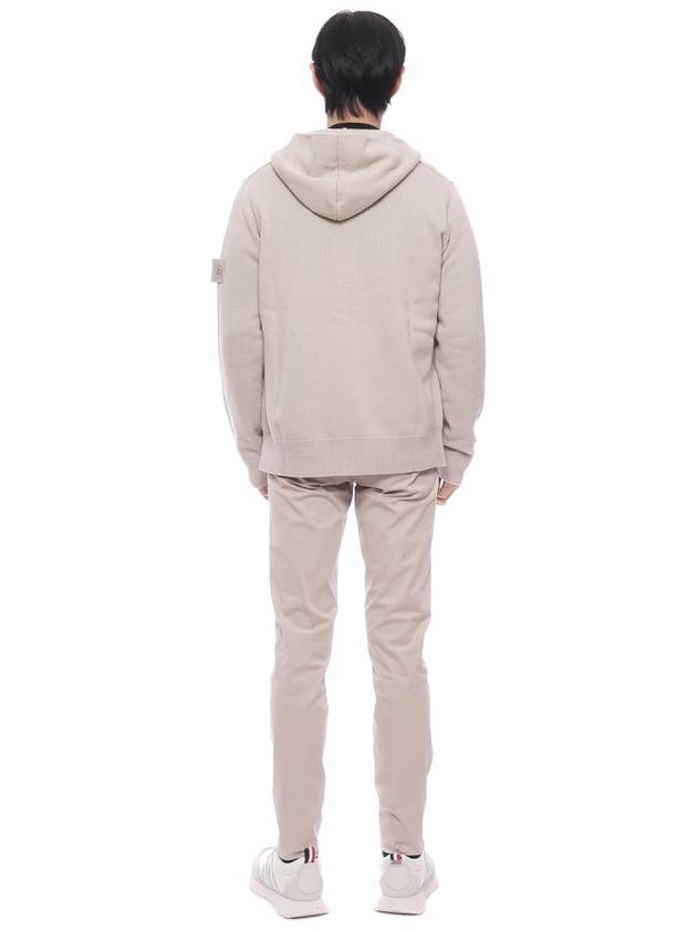 Compass Badge Zip-Up Hoodie Beige - STONE ISLAND - BALAAN 6