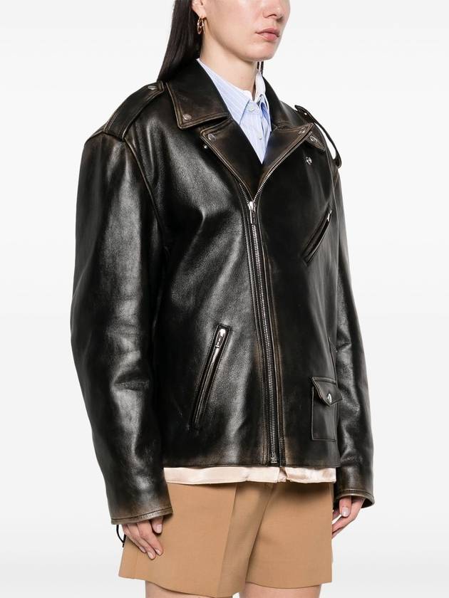 leather jacket - MIU MIU - BALAAN 3