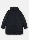 Polyester Micro Twill Long Down Parka Black - STONE ISLAND - BALAAN 2