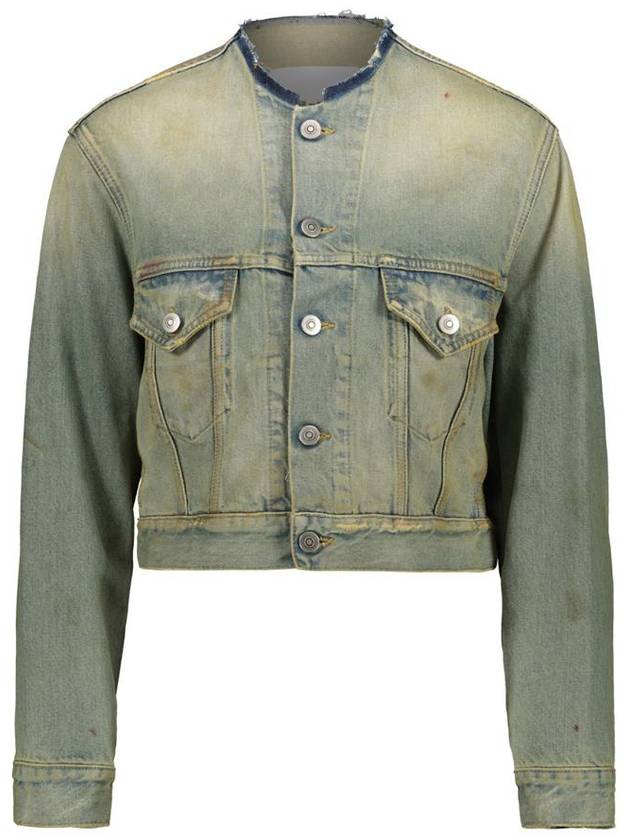 Distressed Crop Denim Jacket - MAISON MARGIELA - BALAAN 2