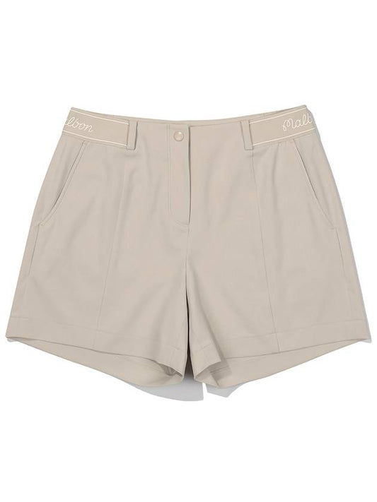 Side band shorts BEIGE WOMAN - MALBON GOLF - BALAAN 1